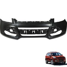 Front Bumper Cover Plastic Black Replacement for 2013-2016 Escape