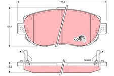 FRONT BRAKE PAD SET DISC BRAKE FITS: TOYOTA SUPRA 3.0 I BI-TURBO .TOYOTA SUPR
