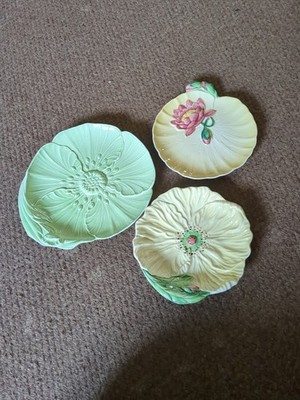 3 VERSCHIEDENE VINTAGE * CARLTON WARE * RUNDE GESCHIRR #