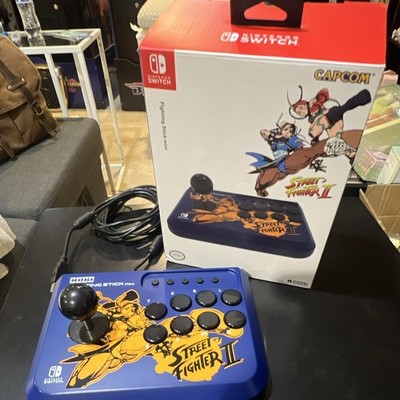 HORI Fighting Stick Mini Street Fighter II Wired USB Arcade Stick Switch Blue