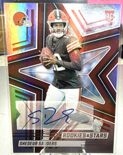 Shedeur Sanders #177 Browns Rookie 2025 Rookies & Stars Silver Auto RC CASE HIT