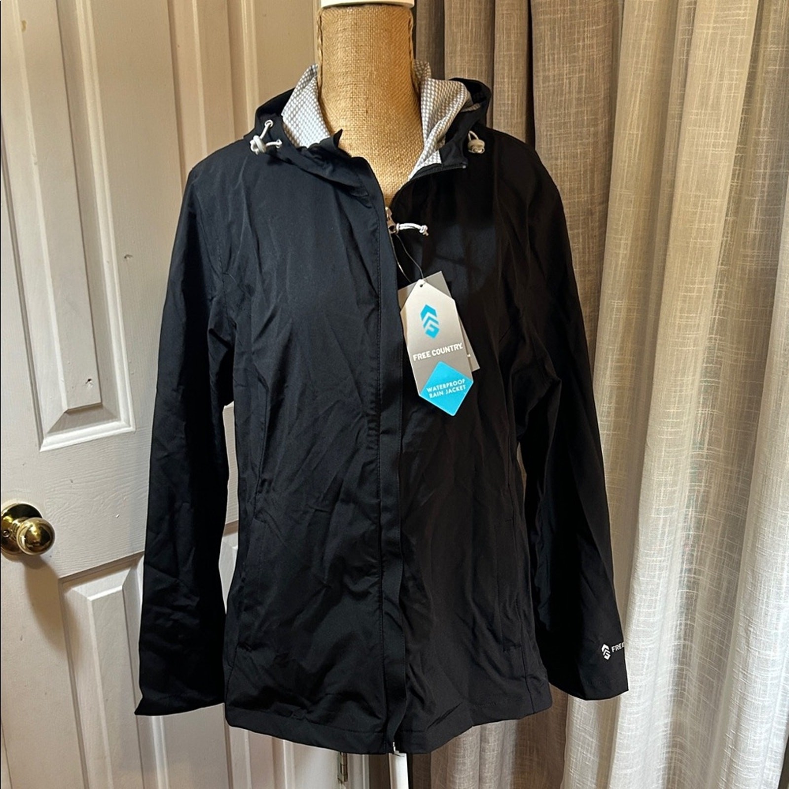 Free Country Black Hooded Jacket