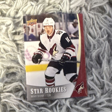 Upper Deck Max Domi Rookie Card #7 2015-16 Star Rookies Arizona Coyotes NHL. rookie card picture
