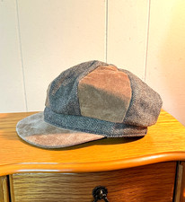 Ladies Newsboy Hat Cap - Camel Tan Brown - Excellent condition