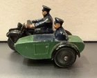 VINTAGE Dinky Toys #42b Police Motorcycle Sidecar