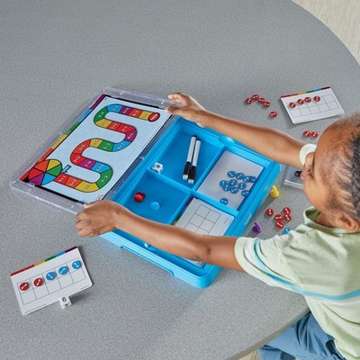 hand2mind Little Minds at Work Game Tray Reading & Math - Magnetic Dry-Erase Act