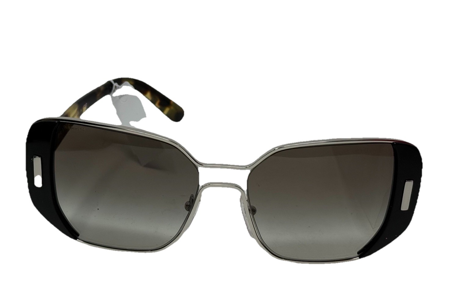 PRADA Sunglasses SPR 59S 1AB-0A7 54-16 Silver & Black Frame w/ Grey Gradient thumbnail 2