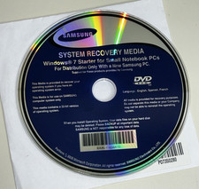 Samsung System Recovery Media DISC ONLY Windows 7 Starter for Sm Notebook PCs