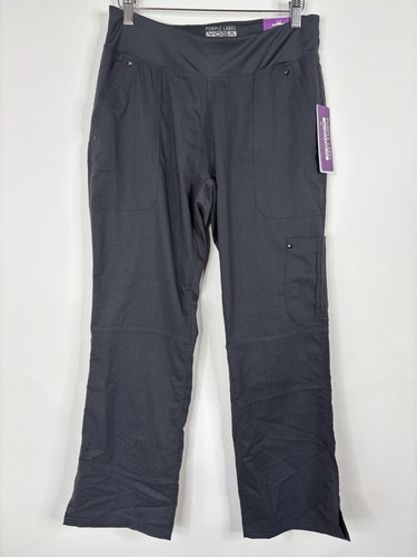 Healing Hands Purple Label Yoga Scrub Set SP Pewter Gray 9133P/2245 Medical NWT - Picture 6 of 9