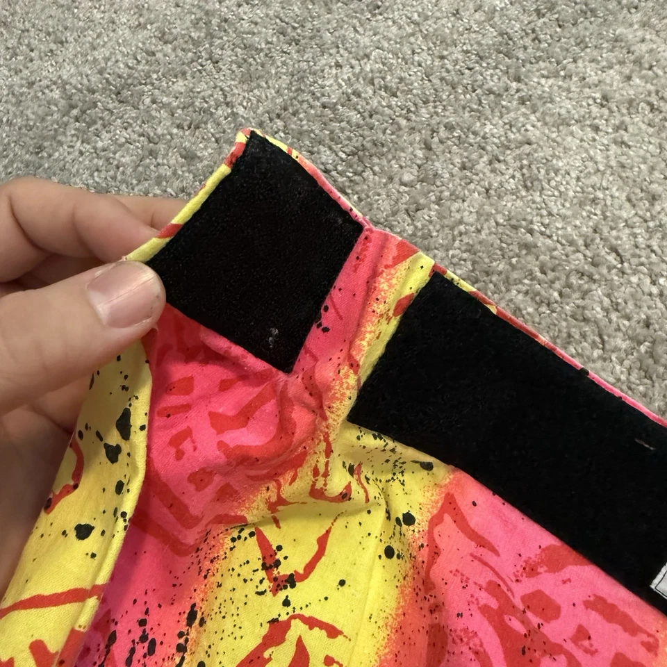 Pantalones elásticos vintage años 80 90 NEXT holgados neón brillantes esquí nieve paracaídas OSFA Foto 3 de 4