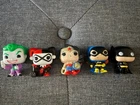 Lot 5 Kinder Joy Funko DC Comic Heroes 2023 figures Joker Harley Quinn Batman