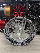 26-d Wade-2 Brushed Faces Forgiato Wheels Old School Fitment
