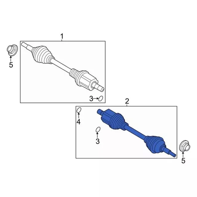 Conjunto de eje original Ford N1MZ-3A427-F Foto 4 de 4