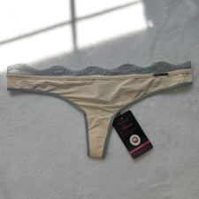Vintage NWT Beige Lacy Diesel Thong Women s Large New Deadstock Designer Cute