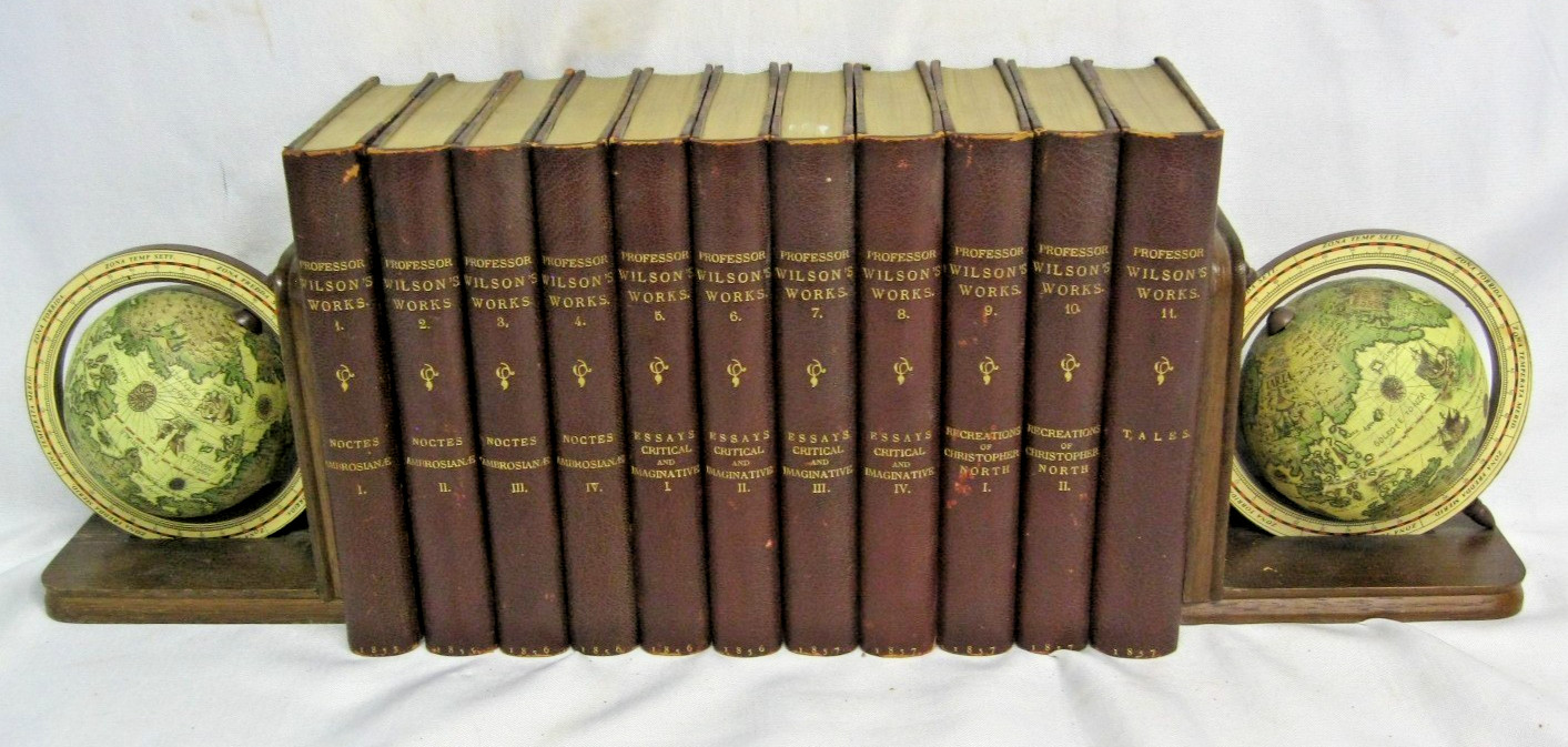 The Works of Professor Wilson 11 Book Lot Blackwood 1855 John Wilson