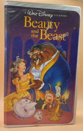 Beauty and the Beast VHS Disney Clamshell Black Diamond Acceptable-G Condition