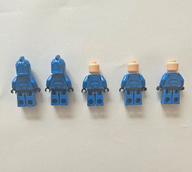 LEGO Star Wars Senate Commando Minifigures Lot of 5 Good Condition Incomplete