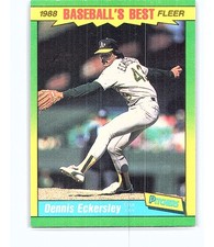 1988 Fleer Baseball's Best Sluggers vs Pitchers Dennis Eckersley #13