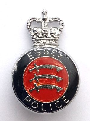 Essex veraltete Polizei Mütze / Kragen Pin Abzeichen.     PB3-551