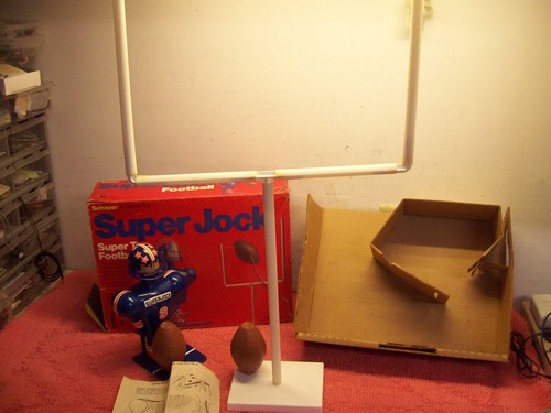 Vintage SCHAPER Super Jock Football Super Toe Kicker Toy Game, Original Box 1976