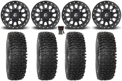 Fuel Vector Beadlock 15'' Wheels Black 32'' RC500S Sticky Tires Can-Am Maverick X3