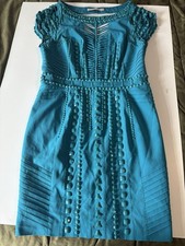 Karen Millen Teal Cocktail Occasion Dress Size UK12 US8