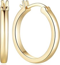 40Mm 14K Gold Hoop Earrings for Women 14K Gold Earrings for Women Lightweight Ho
