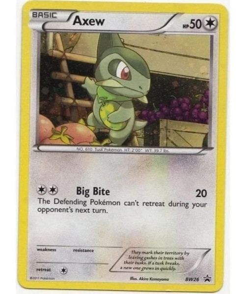 Axew - BW26 - Black & White Black Star Promo - Pokémon TCG NM/MINT
