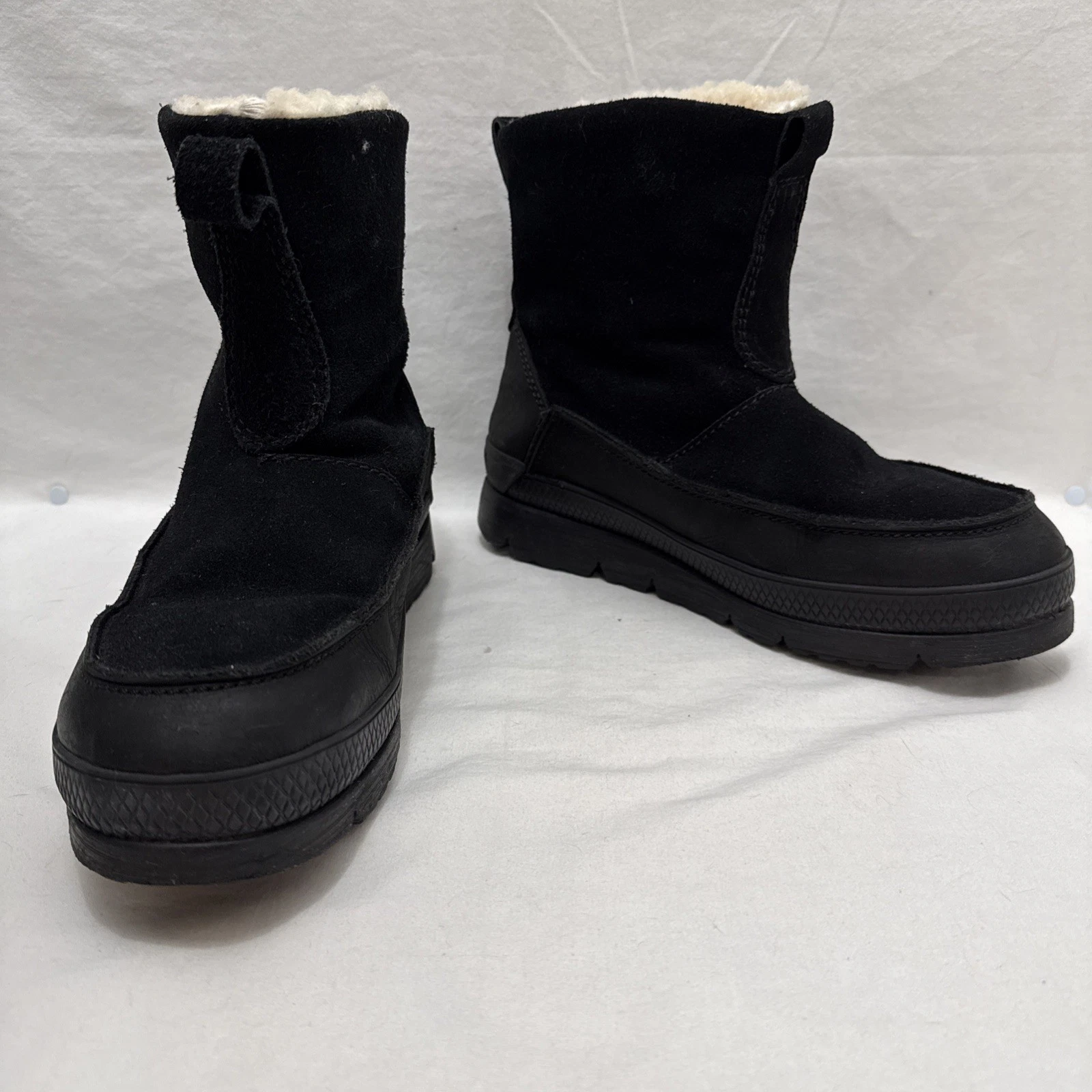 Manitobah Mukluks Mesa Black Suede Waterproof Winter Boots Men's 7.5 New No Box