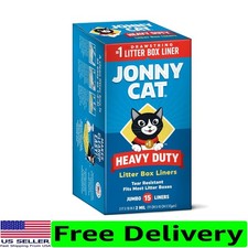 Tear  Leak Resistant Litter Box Liners - 15 Count, Jumbo Size for Easy Disposal