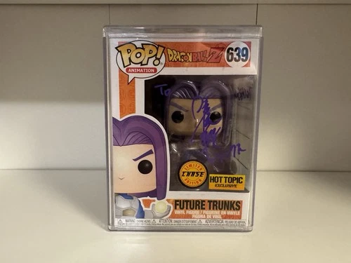 Funko Pop Dragon Ball Z Future Trunks #639 CHASE Signed Takeshi Kusao Hot Topic