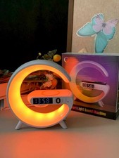 RGB night light Bluetooth speaker fast wireless charging alarm clock desktop dec