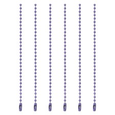 Ball Bead Chains, 4.7 Inch, Purple 60 Pcs , Dog Tag Chain Keychain