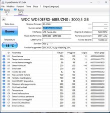 WD30ERFX WD Red 3TB 3.5" SATA HDD NAS  Funzionante Difettoso  Solo Ricambi