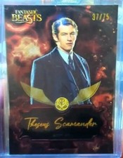 2025 Kakawow Harry Potter Cosmos Theseus Scamander Script Art Auto Red /75