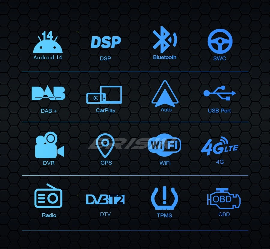 64GB Android 14 DAB+ Autoradio per Citroen Jumper Peugeot Boxer Fiat Ducato DAB+ - Immagine 2 di 4