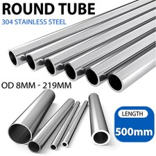 Stainless Steel Seamless Round Tube / Pipe 304 Grade OD 8mm - 219mm Length 500mm