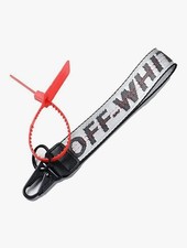 Off White Industrial Keychain Silver with Metal Clasp New With Ziptie