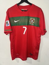 PORTUGAL 2010 WORLD CUP SOCCER HOME JERSEY #7 RONALDO SIZE M NEW W PATCH
