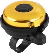 Accmor Classic Bike Bell, Aluminum Bicycle Bell, Loud Crisp Clear Sound - Gold