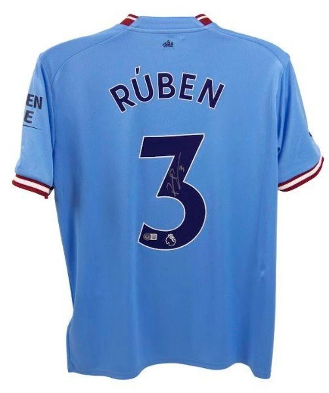 Ruben Dias Signed Manchester City F. C. Jersey (Beckett) Portugal National Team