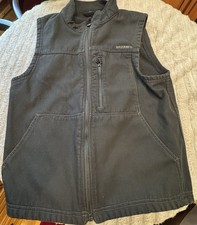 Wolverine Men's Black Zip Front Workwear Vest - Size M
