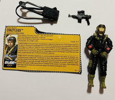 G.I. Joe Crazylegs Assault Trooper Action Figure w/ Gun & Backpack Near Complete