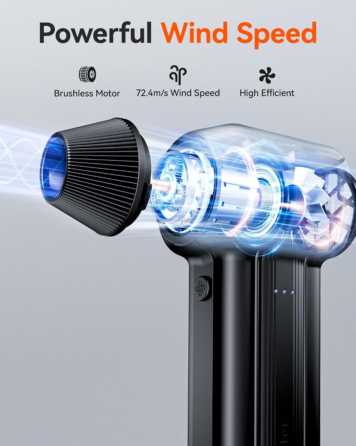WOLFBOX MF60 Compressed Air Duster -110000RPM Super Power Electric Air Duster - Thumbnail 8