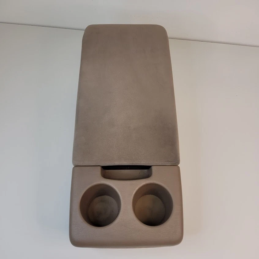 2000-2005 Toyota Tundra Center Console Jump Seat Cupholders Storage Brown OEM - Изображение 2 из 4