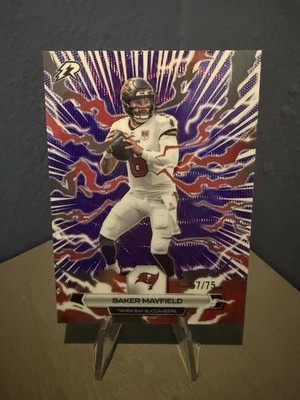 2026 Topps Resurgence Baker Mayfield Purple Shock Refractor 57/75 Buccaneers
