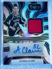2025 WNBA Autographed Memorabilia Card 🏀 #AM-AC ALYSHA CLARK 🔥 Swatch