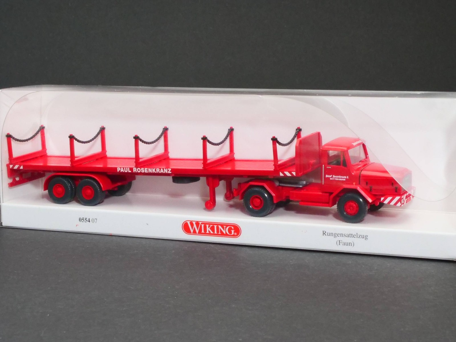 Wiking 0554 07 Faun Rung Siding Truck Paul Rosenkranz 1:87 Mint! Box
