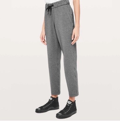 Lululemon On the Fly Pant 27  Full On Luxtreme Heathered Black Sz 6 W5BSES