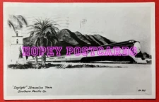 DAYLIGHT STREAMLINE TRAIN~ SOUTHERN PACIFIC CO ~ REAL PHOTO postcard~ 1946 